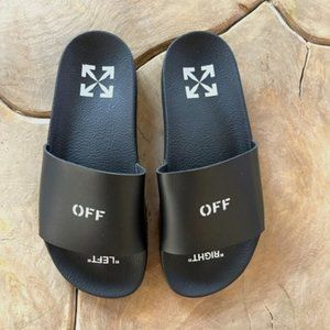 Off White Slide Sandal